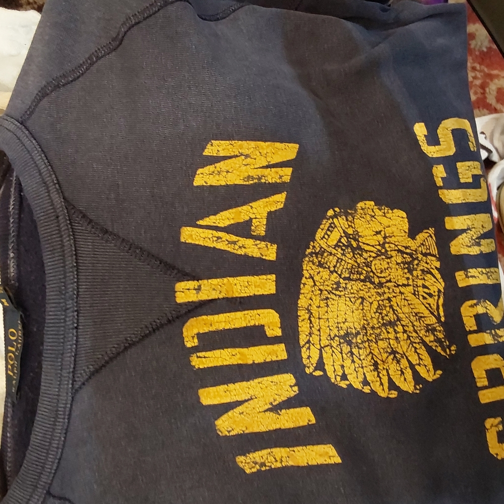 (VTG)M/M/UNISEX- NAVY SWEATSHIRT. BY: POLO RALPH LAUREN